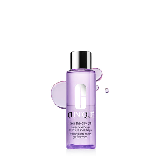 Clinique Take The Day Off Liquid Makeup Remover For Lids, Lashes, + Lips | Eye Makeup Remover | Oil Free + Non-Irritating | For All Skin Types, 6.7 Fl Oz