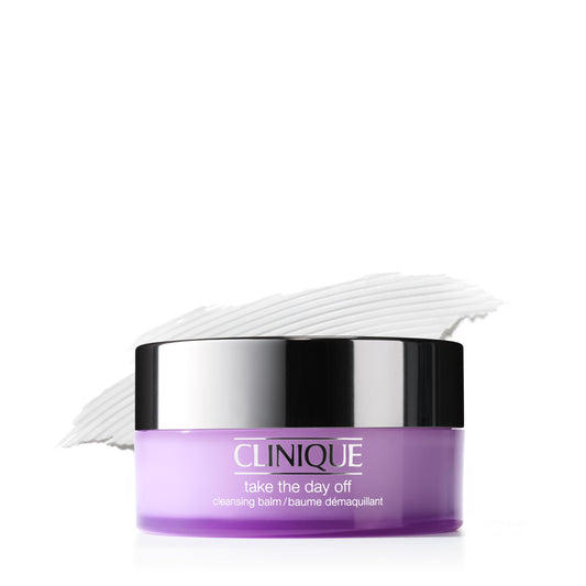 Clinique Take The Day Off Cleansing Balm Makeup Remover | Dissolves Face + Eye Makeup and Sunscreen | For All Skin Types, 3.8 Ounce
