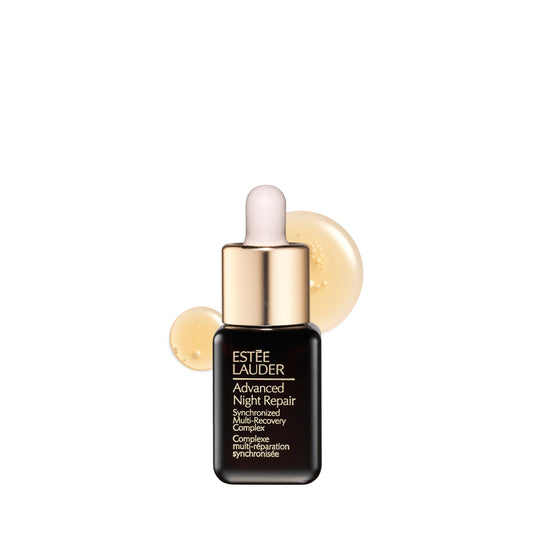 Estée Lauder Advanced Night Repair Face Serum Synchronized Multi-Recovery Complex with Hyaluronic Acid & Peptides | Anti Aging & Hydrating Serum, Travel Size, 0.23 Fl Oz