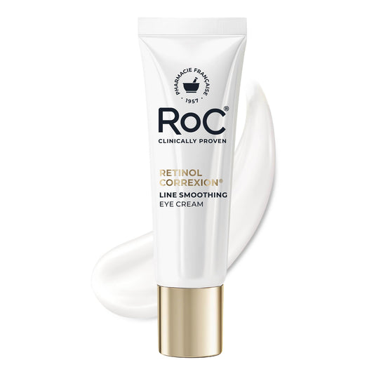 RoC Retinol Correxion Under Eye Cream for Dark Circles & Puffiness, Daily Wrinkle Cream, Anti Aging Skin Care Treatment Women and Men, 0.5 oz (Packaging May Vary)