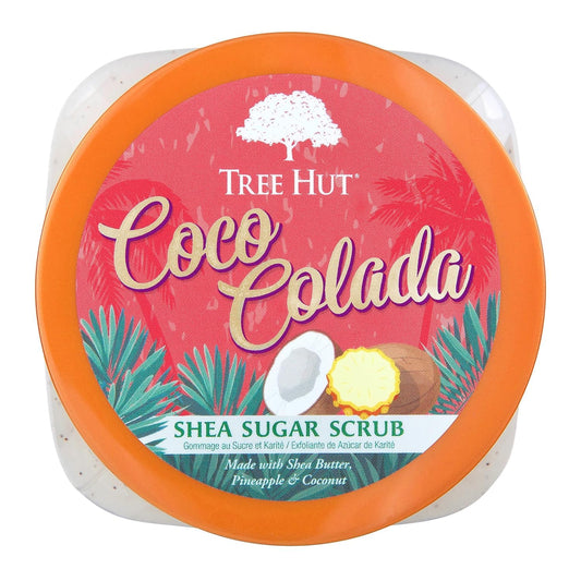 Tree Hut Coco Colada Body Scrub, Exfoliating & Hydrating Sugar Scrub with Shea Butter & Essential Oils, Smooth Skin, Body Exfoliator For All Skin Types, Self Care Gifts for Women, Vegan, 18 Oz