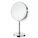 DEIOVWXS Makeup Mirror, Rechargeable Vanity Mirror with 3 Lights, 1X/10X