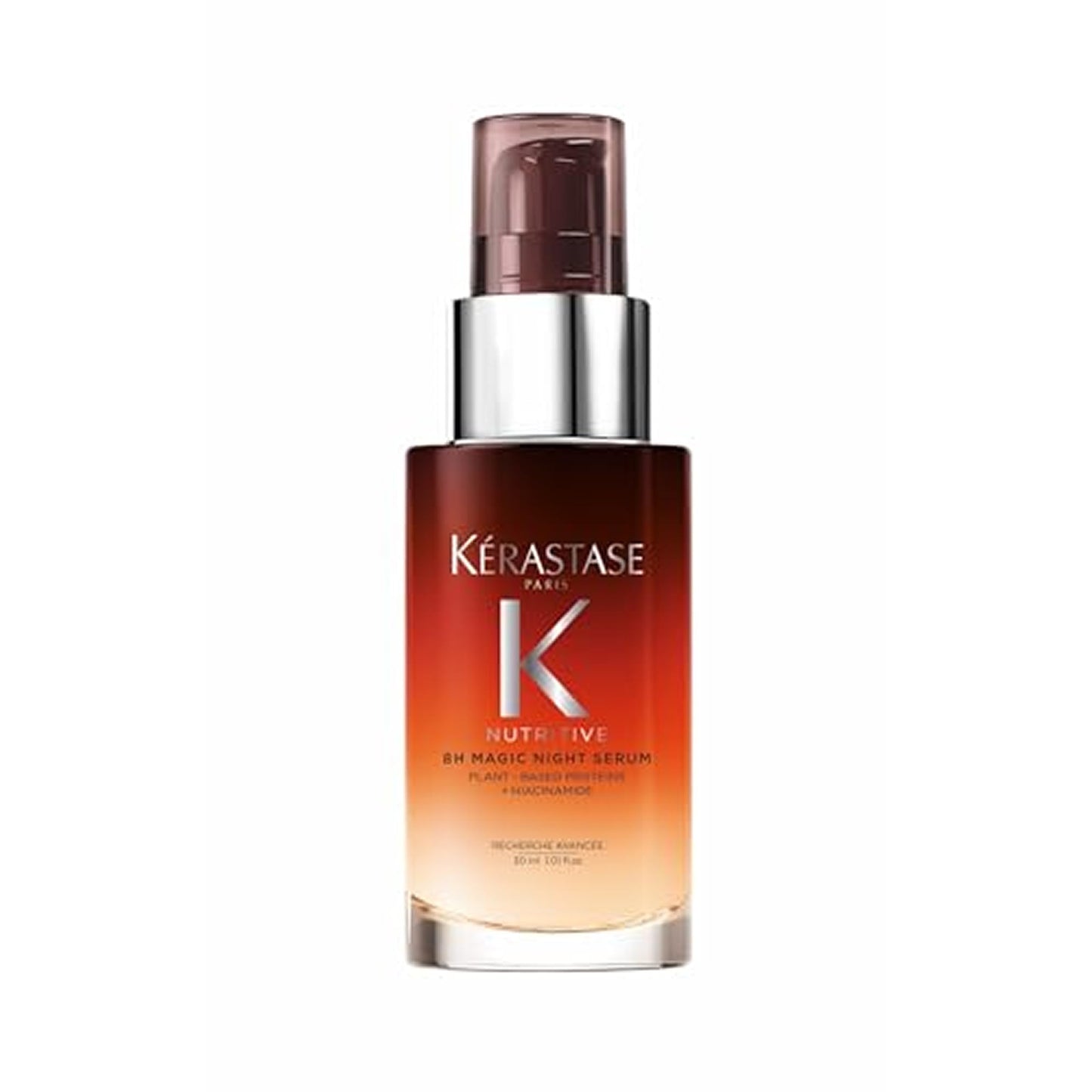 Kerastase Nutritive 8H Magic Night Serum - Overnight Treatment for Dry Hair, Enhances Shine, With Plant-Based Proteins, 1.01 Fl Oz, Travel Size