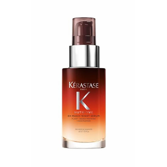 Kerastase Nutritive 8H Magic Night Serum - Overnight Treatment for Dry Hair, Enhances Shine, With Plant-Based Proteins, 1.01 Fl Oz, Travel Size