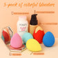 BEAKEY Makeup Sponge Set 5 Pack Micro Porous Low Absorption Soft Latex Free Foundation Beauty Sponges & Blenders for Powder Cream