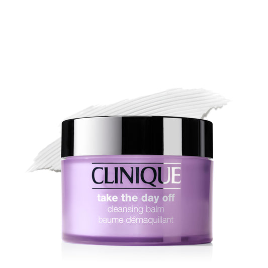 Clinique Take The Day Off Cleansing Balm Makeup Remover | Dissolves Face + Eye Makeup and Sunscreen | For All Skin Types, 6.7 ounce