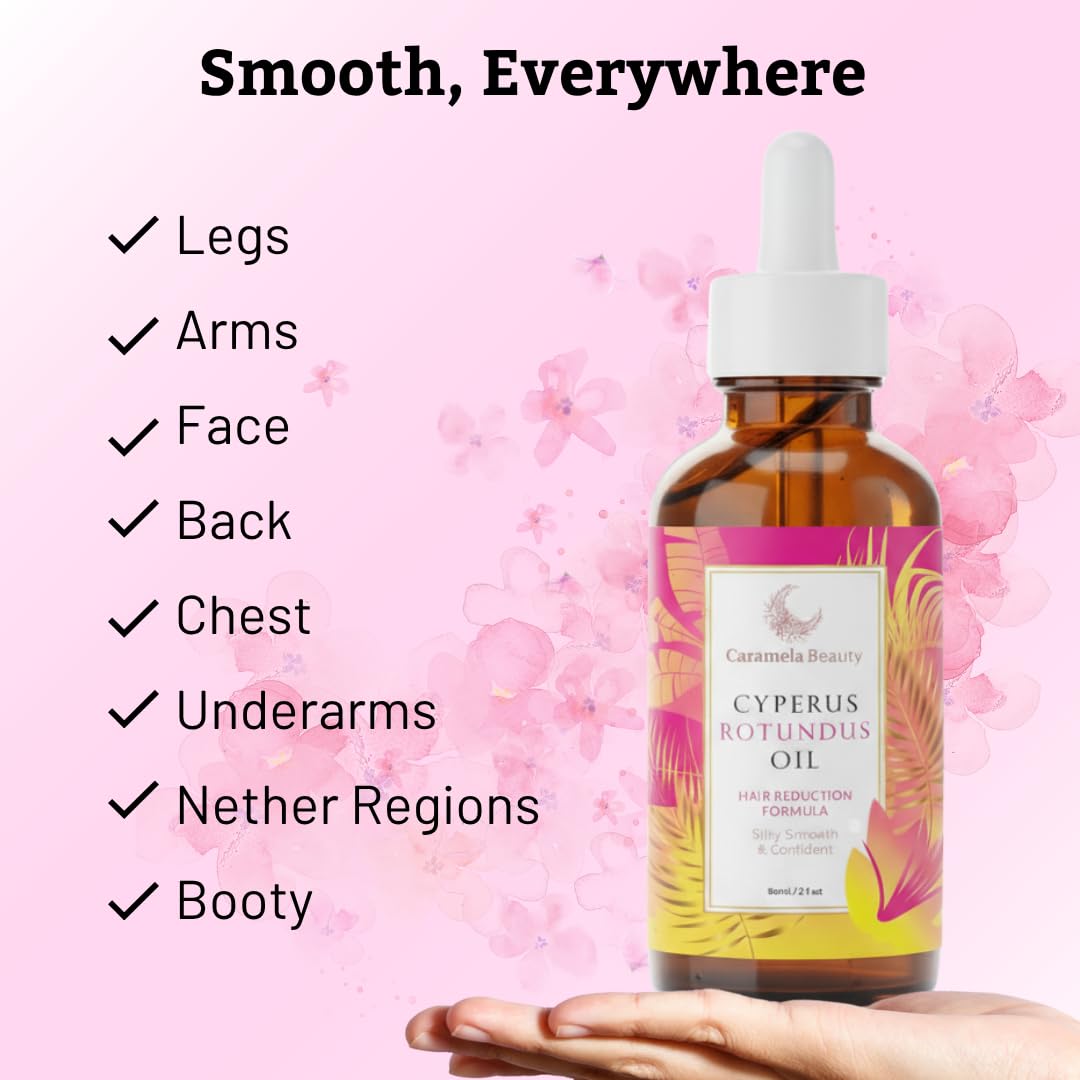 Caramela Beauty Botanical Body Oil, 60ml After-Shave and Post-Wax Moisturizer with Jojoba, Rosehip and Sweet Almond Oils for Silky Smooth Skin, All Skin Types