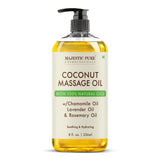 Majestic Pure Coconut Massage Oil 8 fl oz