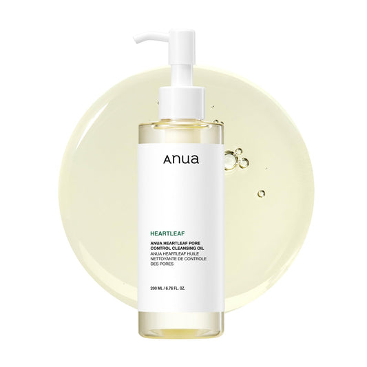 Anua Heartleaf Pore Control Cleansing Oil, Pore Cleanser, Sebum Care, Gentle Melting Oil Cleanser for Face, Safe For All Skin Type, Daily Hydrating Makeup Remover, Korean Skin Care (6.76fl.oz)
