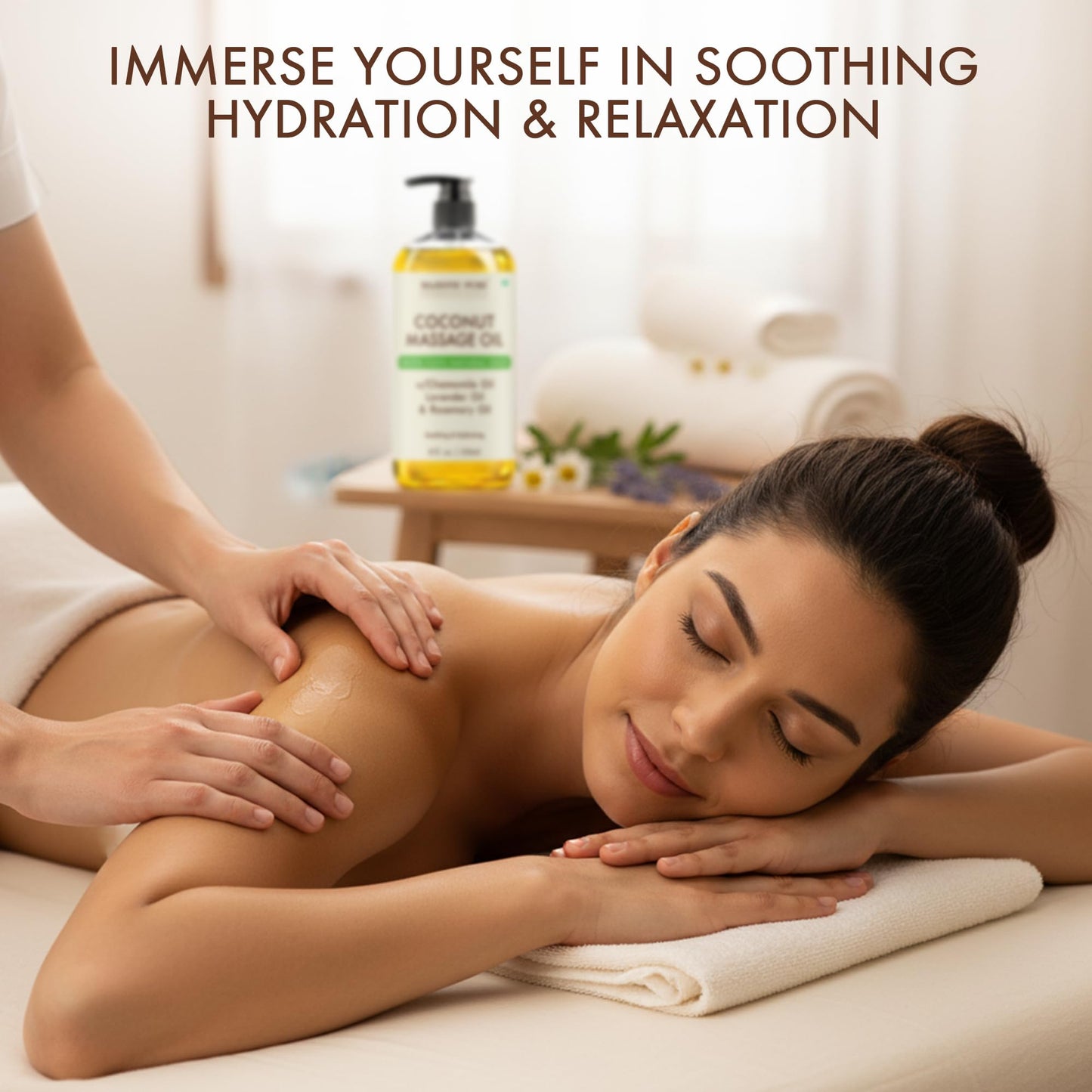 Majestic Pure Coconut Massage Oil 8 fl oz