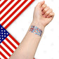 Mysense Patriotic Red White and Blue Body Glitter Stick,4th of July Accessories,Sparkling Face Hair Glitter for 4th of July Outfits Women Kids,American Flag Makeup for Independence Day 250 Anniversary