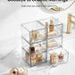 Vtopmart 4 Pack Small Clear Stackable Storage Drawers,Acrylic Bathroom Makeup Organizer,Plastic Storage Bins for Vanity, Undersink, Kitchen Cabinets, Pantry, Home Organization