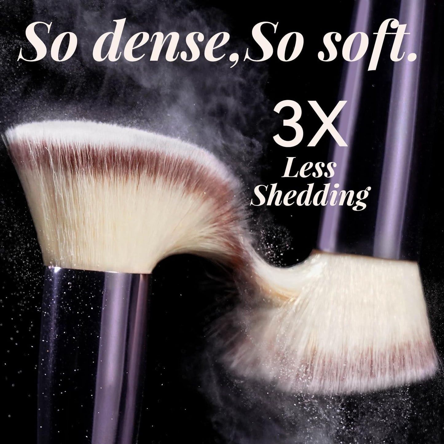 BS-MALL Makeup Brush Set 18 Pcs Professional Foundation Powder Concealers Eyeshadow Blush Synthetic Makeup Brushes with Labeled instruction Black Case Upgraded Version