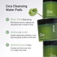 Meebak Cica Cleansing Water Pads | Korean Makeup Remover Wipes | Micellar Water Makeup Remover Wipes | Exfoliating Toner Pads for Glass Skin | Hydrating & Calming for Sensitive Skin - 80ct
