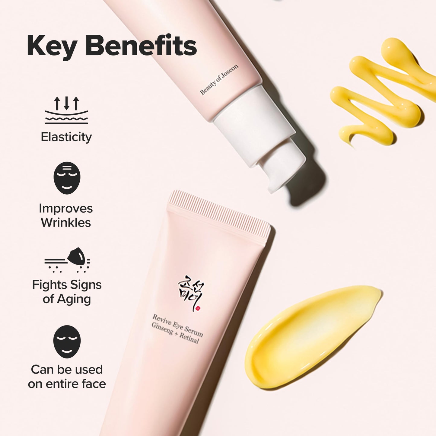 Beauty of Joseon Revive Eye Serum with Retinal Niacinamide Correction for Puffy Eye Bags Fine Lines Dark Circles Wrinkles, Korean Skin Care 30ml, 1.01 fl.oz