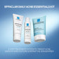 Effaclar Daily Acne Essentials Kit, Acne Treatment System, Salicylic Acid Acne Cleanser, Pore Refining Toner, & Matte Face Moisturizer for Oily Skin & Combination Skin, Oil-Free, 2 Month Supply