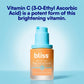 Bliss Vitamin C + Tri-Peptide Face Serum - Stabilized Vitamin C for Dark Spots, Fine Lines & Firmness - Brightening Serum with Collegen Boosting Peptides, Hyaluronic Acid, Squalane - 1 Fl Oz
