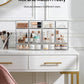 Vtopmart 4 Pack Small Clear Stackable Storage Drawers,Acrylic Bathroom Makeup Organizer,Plastic Storage Bins for Vanity, Undersink, Kitchen Cabinets, Pantry, Home Organization