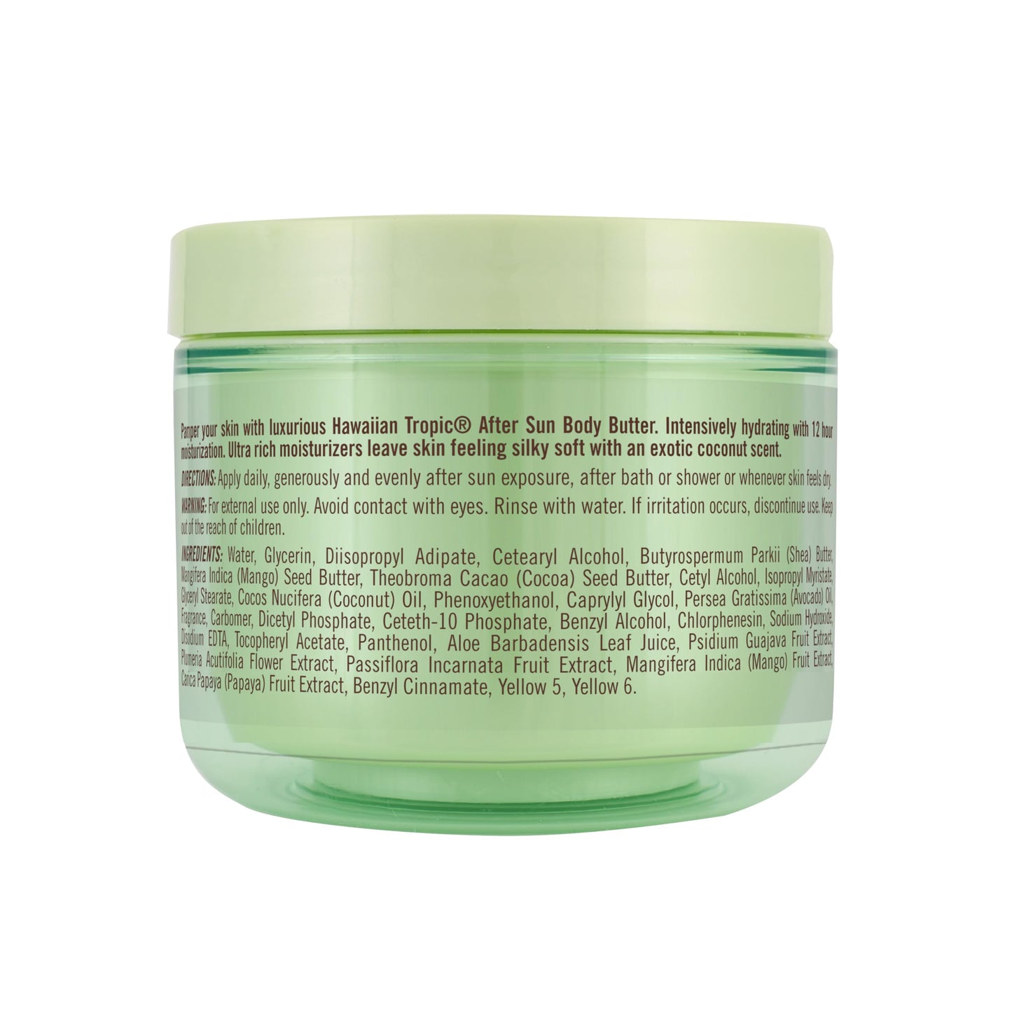 Hawaiian Tropic After Sun Body Butter with Coconut Oil, 8 oz, After Sun Lotion, After Sun Moisturizer, Coconut Body Butter, After Sun Care, After Sun Skin Care, 8 oz