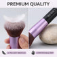BS-MALL Makeup Brushes Premium Synthetic Foundation Powder Concealers Eye Shadows 14 Pcs Purple for Makeup Beginner or Professional with Travel Case