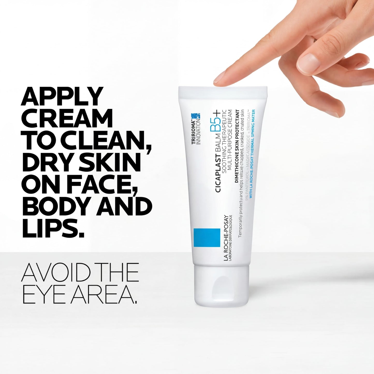 La Roche-Posay Cicaplast Balm B5, Healing Ointment and Soothing Therapeutic Multi Purpose Cream for Dry & Irritated Skin, Body and Hand Balm, Baby Safe, Fragrance Free