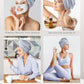 Hicober Microfiber Hair Towel Wrap, Fast Drying Hair Towels for Women, Soft Lightweight Quick Dry Turban for Curly & Long Hair–3 Pack(Blue/Grey/Pink)