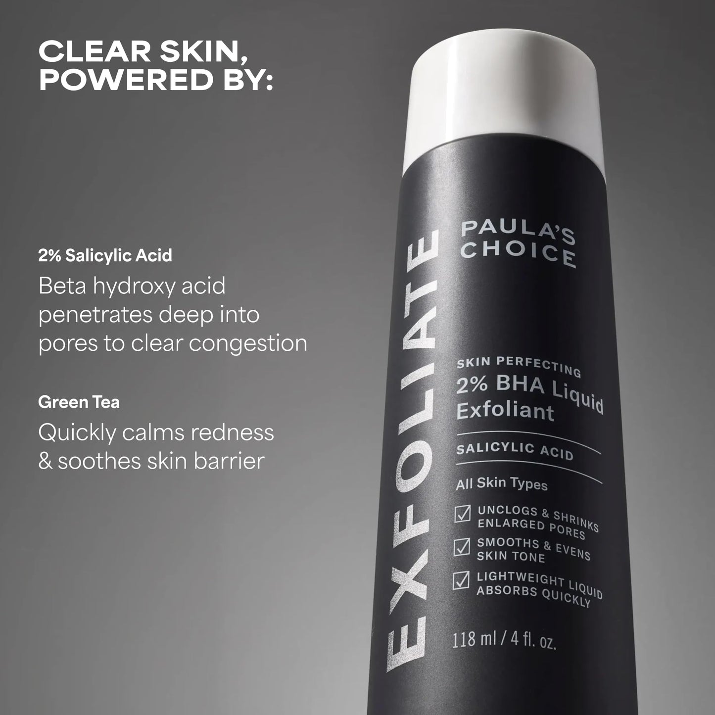 Paula's Choice SKIN PERFECTING 2% BHA Liquid Exfoliant with Salicylic Acid, Facial Polish for Pores, Wrinkles & Fine Lines, Suitable for Blackhead-Prone Skin, Fragrance-Free (5 Fl Oz (Pack of 2))