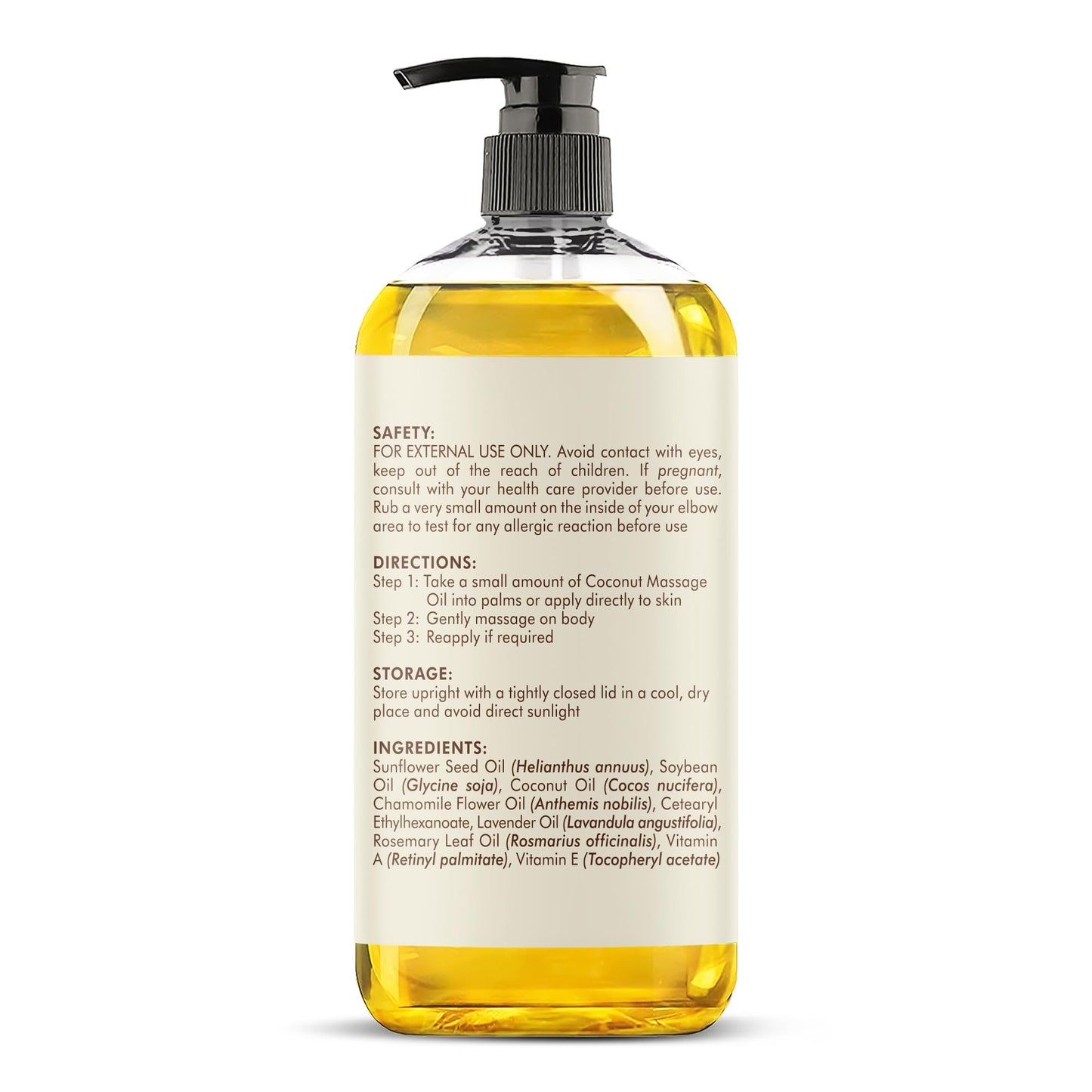 Majestic Pure Coconut Massage Oil 8 fl oz
