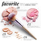 BS-MALL Makeup Brush Set 18 Pcs Professional Foundation Powder Concealers Eyeshadow Blush Synthetic Makeup Brushes with Labeled instruction Black Case Upgraded Version