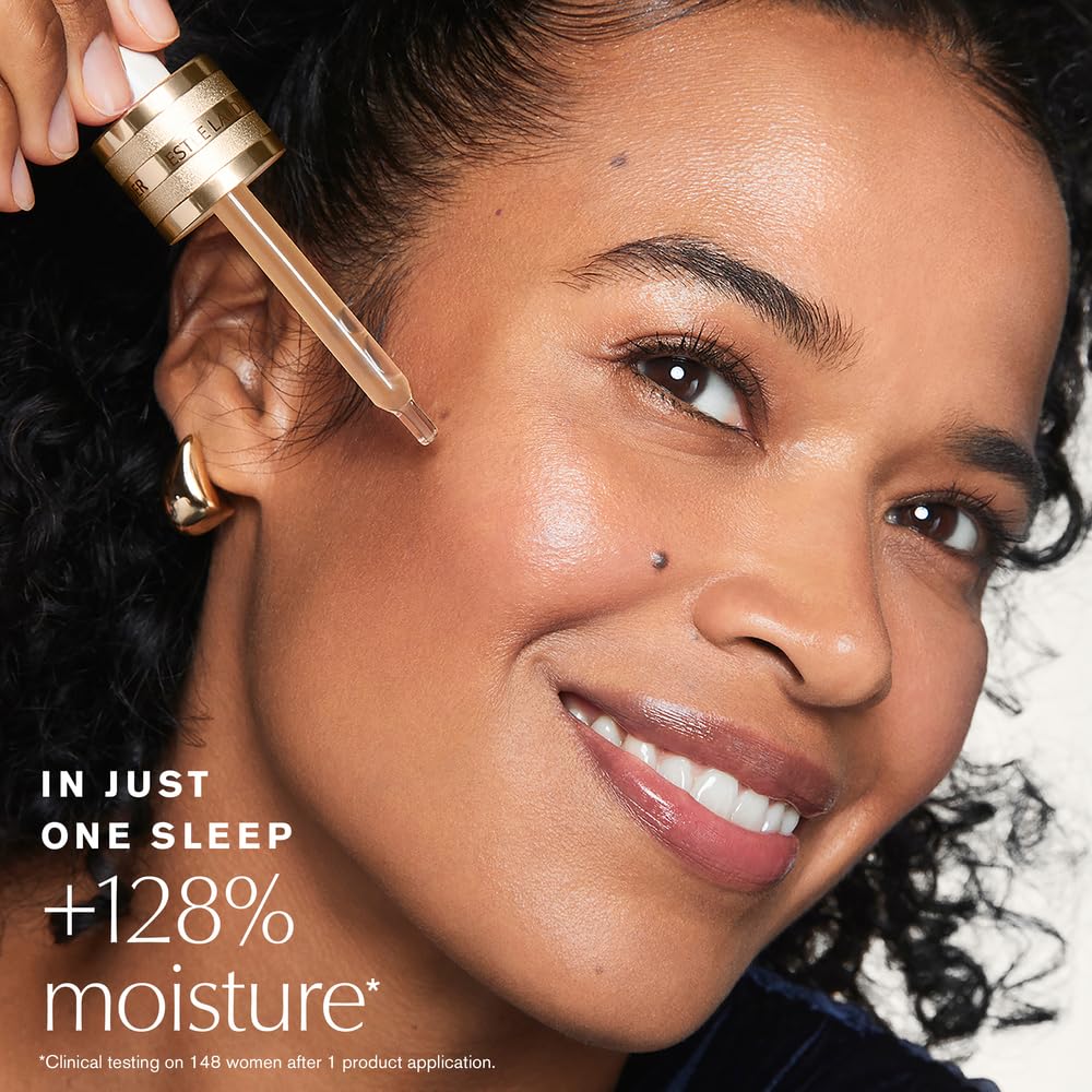 Estée Lauder Advanced Night Repair Face Serum Synchronized Multi-Recovery Complex with Hyaluronic Acid & Peptides | Anti Aging & Hydrating Serum, Travel Size, 0.23 Fl Oz