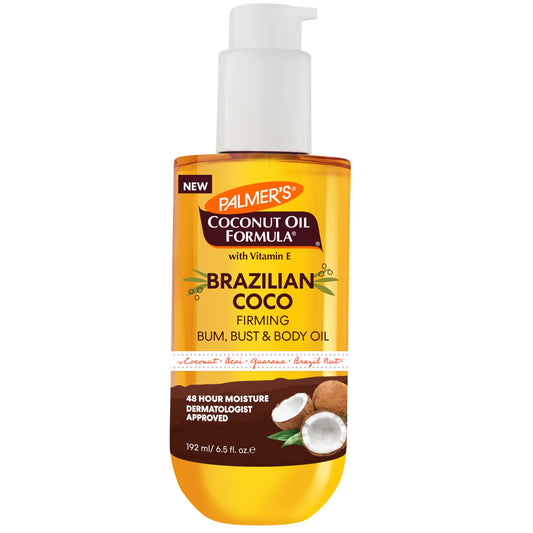 Palmer's Brazilian Coco Firming Body Oil with Vitamin E, 6.5 Fl Oz