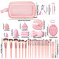 HGHDBT 70Pcs Pink Makeup Brushes Set Professional Makeup Kit Multi-functional Makeup Tool Set with Case Facial Makeup Accessories, Foundation Makeup Brush Kit Eye and Face Make up Brushes & Tools