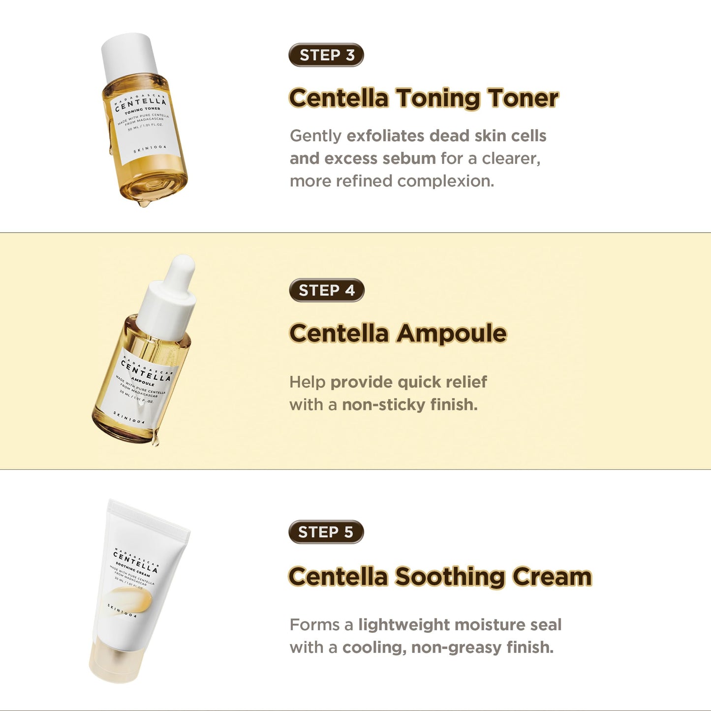 SKIN1004 Centella Travel Kit, Korean Skin Care Set with Toner, Moisturiser, Serum, Cleansing Oil & Cleanser, Travel Size Set with Madagascar Centella, Sensitive Skin, Perfect for Travel Beauty & Gifts