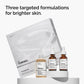 The Ordinary The Bright Set, 3-Step Regimen for Radiant, Even Skin Tone with Glycolic Acid 7% Exfoliating Toner, Alpha Arbutin 2% + HA, and Caffeine Solution 5% + EGCG Eye Serum | Skin Care Set