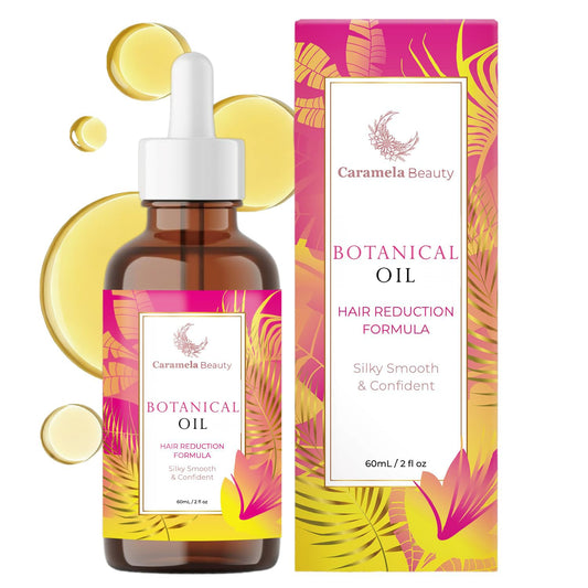 Caramela Beauty Botanical Body Oil, 60ml After-Shave and Post-Wax Moisturizer with Jojoba, Rosehip and Sweet Almond Oils for Silky Smooth Skin, All Skin Types
