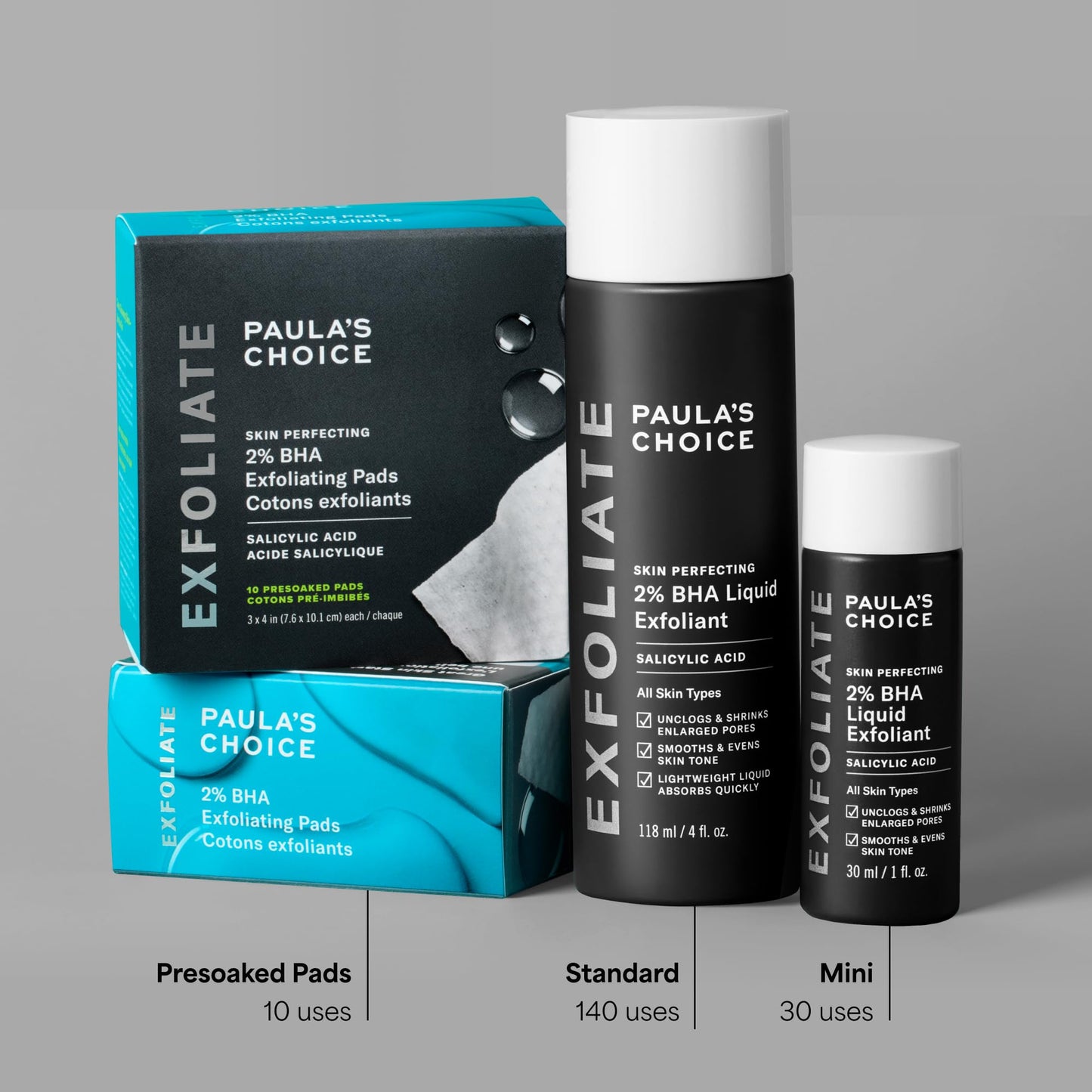 Paulas Choice--SKIN PERFECTING 2% BHA Liquid Salicylic Acid Exfoliant--Facial Exfoliant for Blackheads, Enlarged Pores, Wrinkles & Fine Lines, 4 oz Bottle