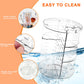 Rotating Makeup Organizer, DIY 8 Adjustable Layers Spinning Skincare Storage, Cosmetic Display Case with Brush Holder and Perfume Tray, Multi-Function Vanity Bathroom Countertop Organizer Clear