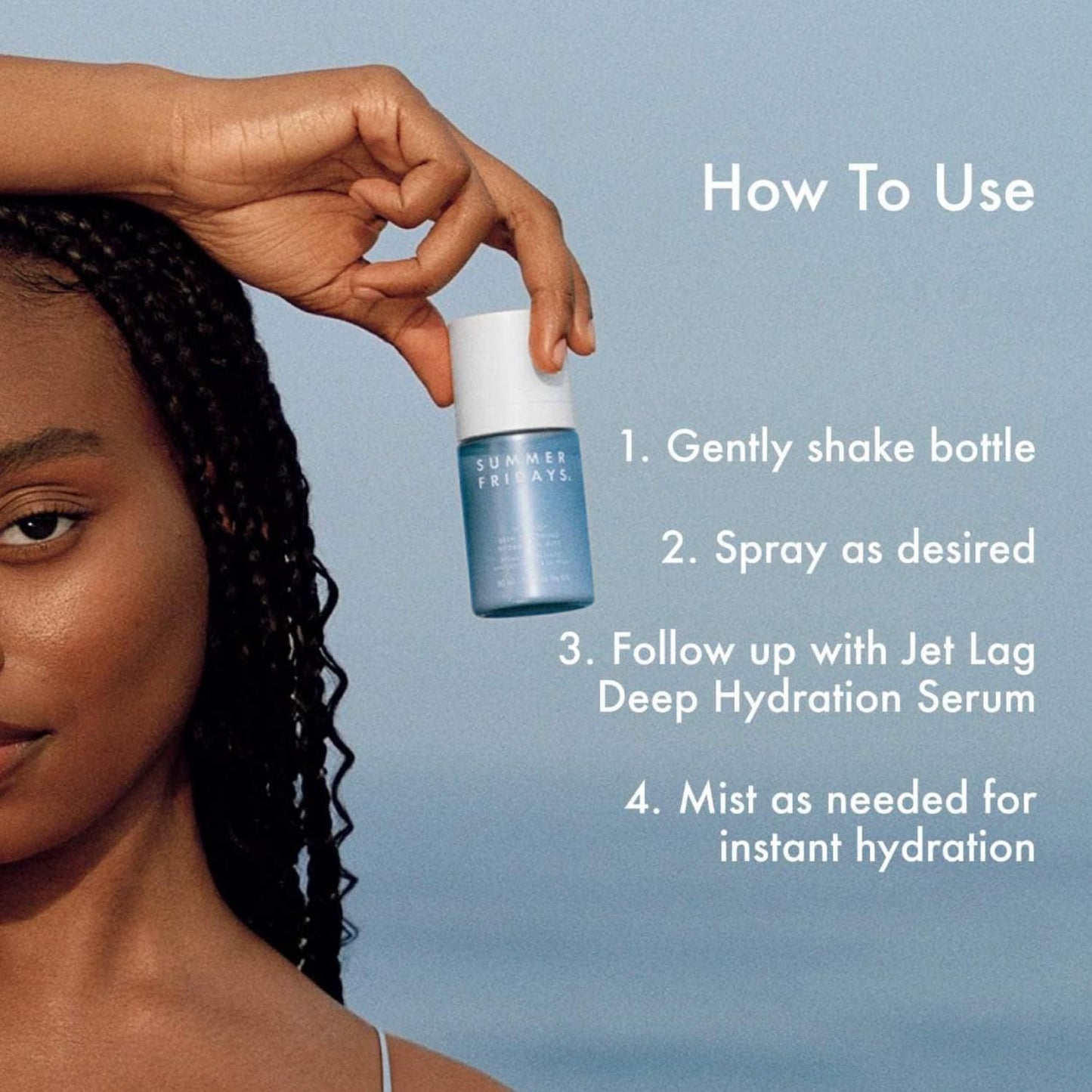 Summer Fridays Jet Lag™ Essentials - Mini Hydrating Skin Care Set With Jet Lag™ Mask, Eye Patches, Deep Hydration Face Serum & Hydration Mist - Travel Size Skincare Kit & Gift Set (4 Count)