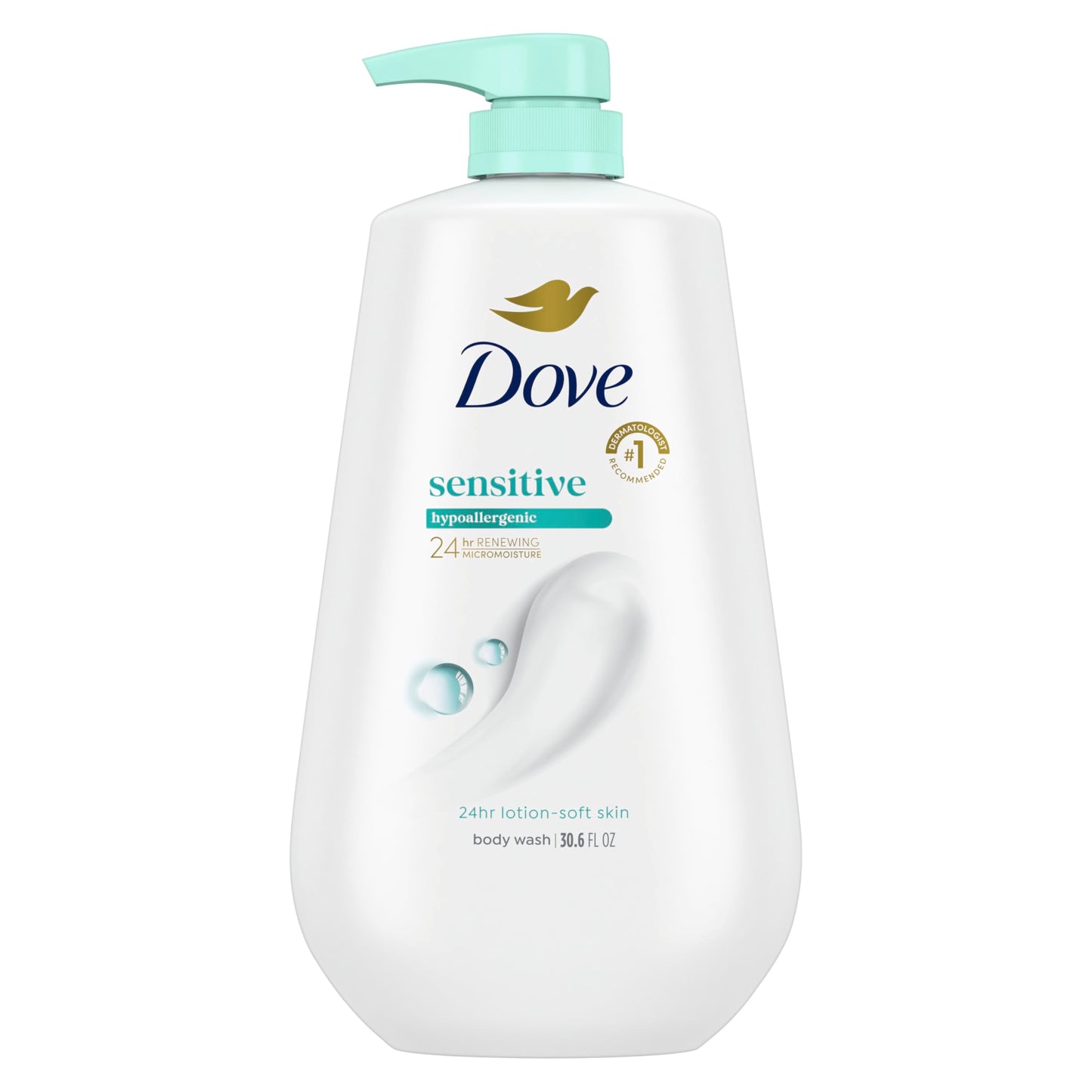 Dove Sensitive Skin Body Wash 30.6oz pump bottle