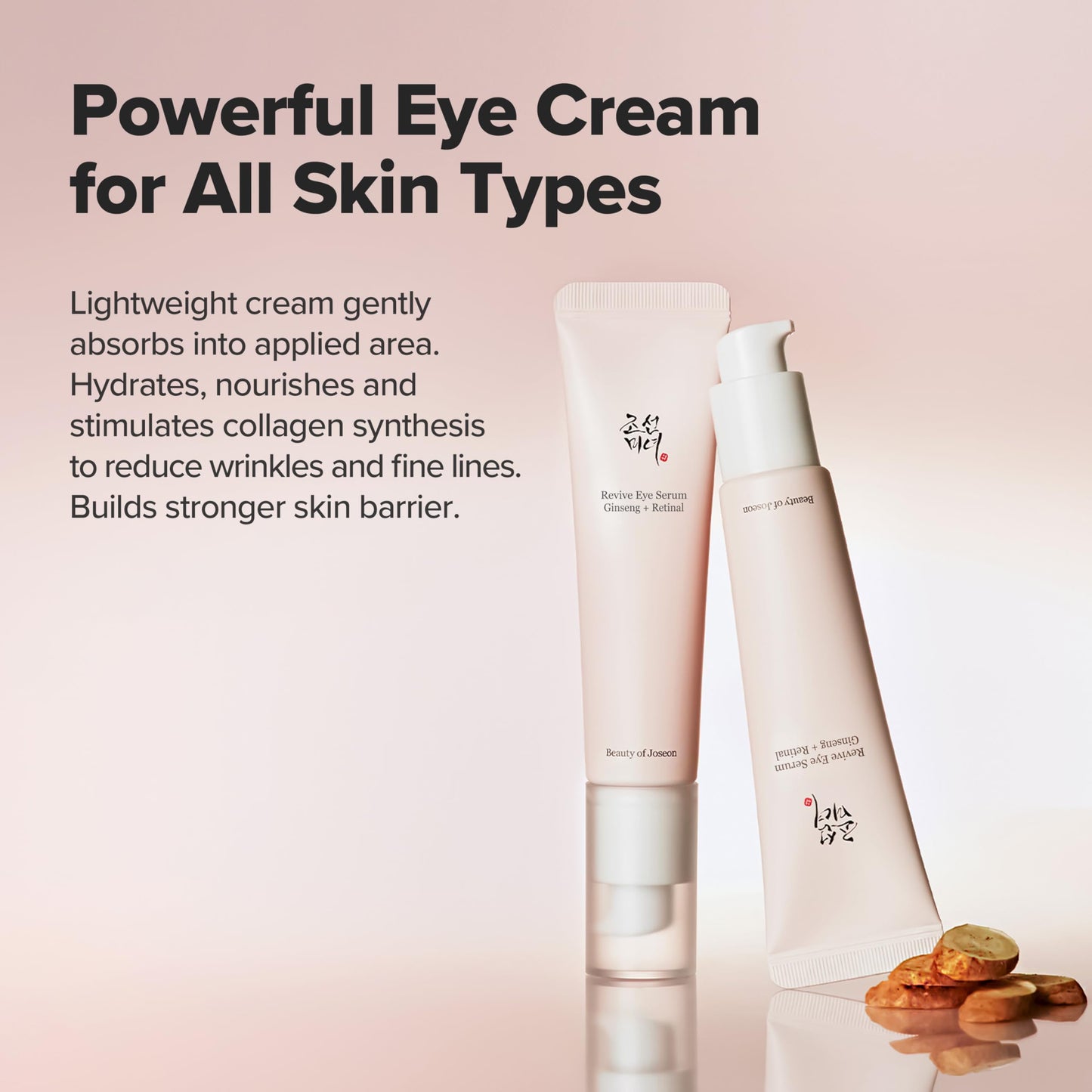Beauty of Joseon Revive Eye Serum with Retinal Niacinamide Correction for Puffy Eye Bags Fine Lines Dark Circles Wrinkles, Korean Skin Care 30ml, 1.01 fl.oz
