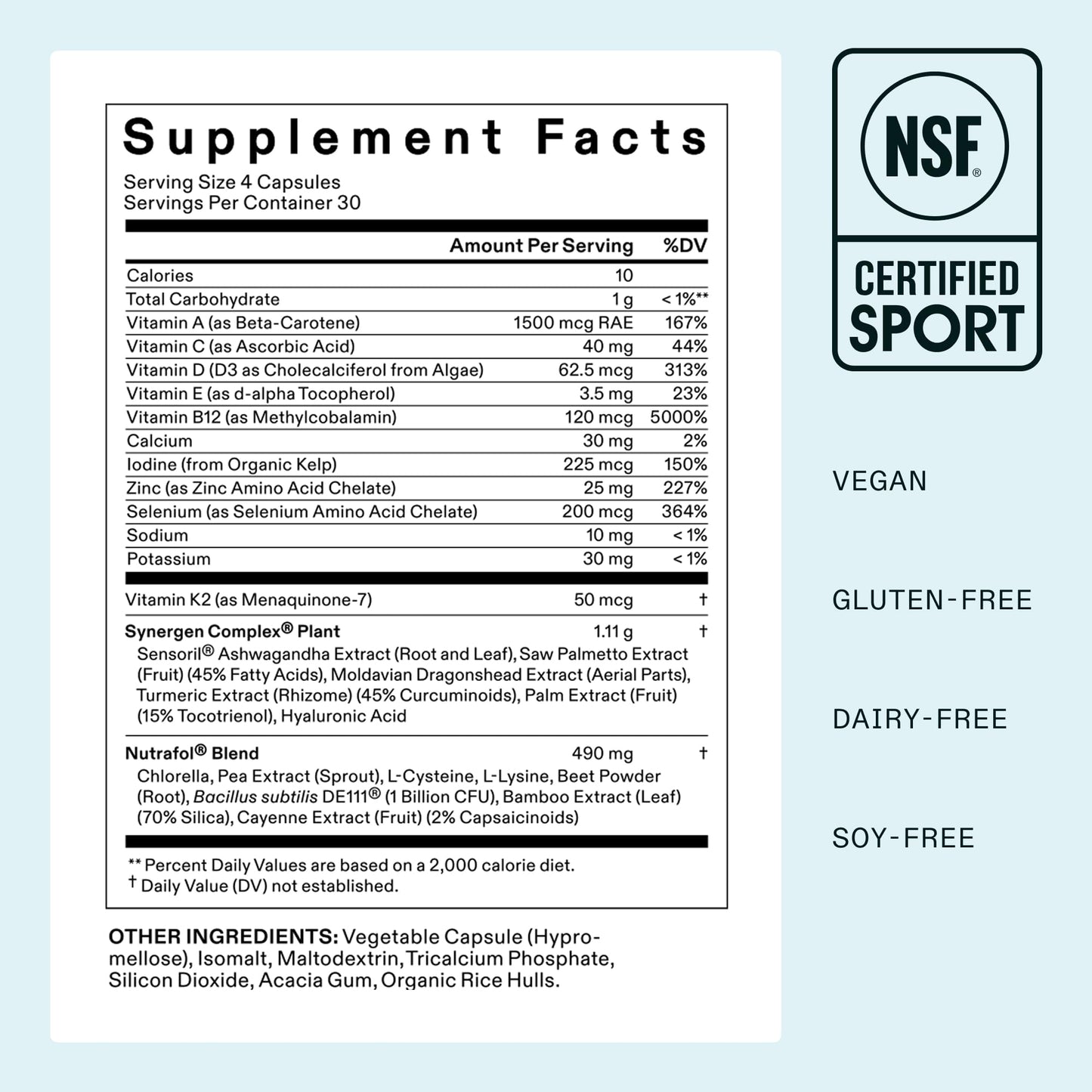 Nutrafol Women's Hair Growth Supplements, Ages 18-44, Clinically Tested for Visibly Thicker and Stronger Hair, Dermatologist Recommended - 1 Month Supply