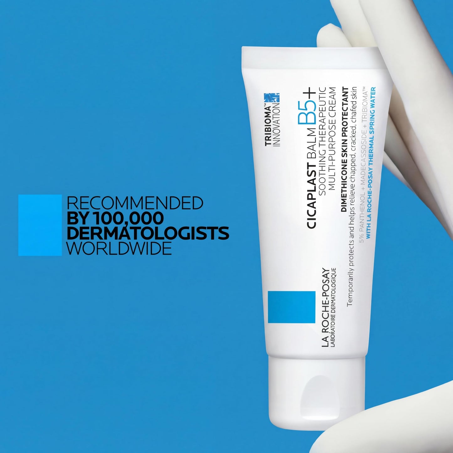 La Roche-Posay Cicaplast Balm B5, Healing Ointment and Soothing Therapeutic Multi Purpose Cream for Dry & Irritated Skin, Body and Hand Balm, Baby Safe, Fragrance Free
