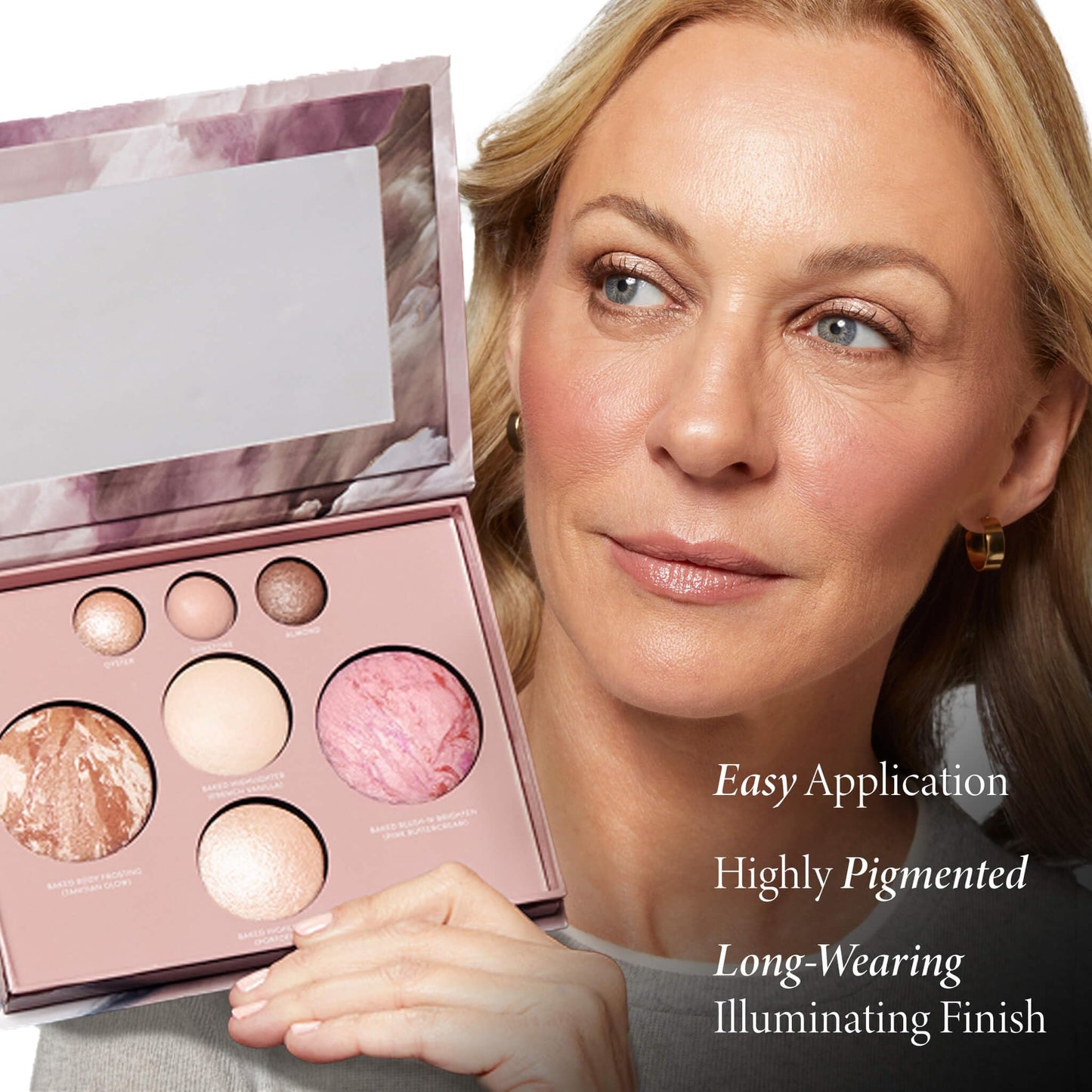 LAURA GELLER NEW YORK Best of the Best Baked Palette – 7-in-1 Full Face Palette – Bronzer, Blush, 2 Highlighters & 3 Eyeshadows – Crease-Proof, Handmade in Italy – Travel-Friendly
