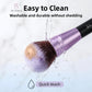 BS-MALL Makeup Brushes Premium Synthetic Foundation Powder Concealers Eye Shadows 14 Pcs Purple for Makeup Beginner or Professional with Travel Case