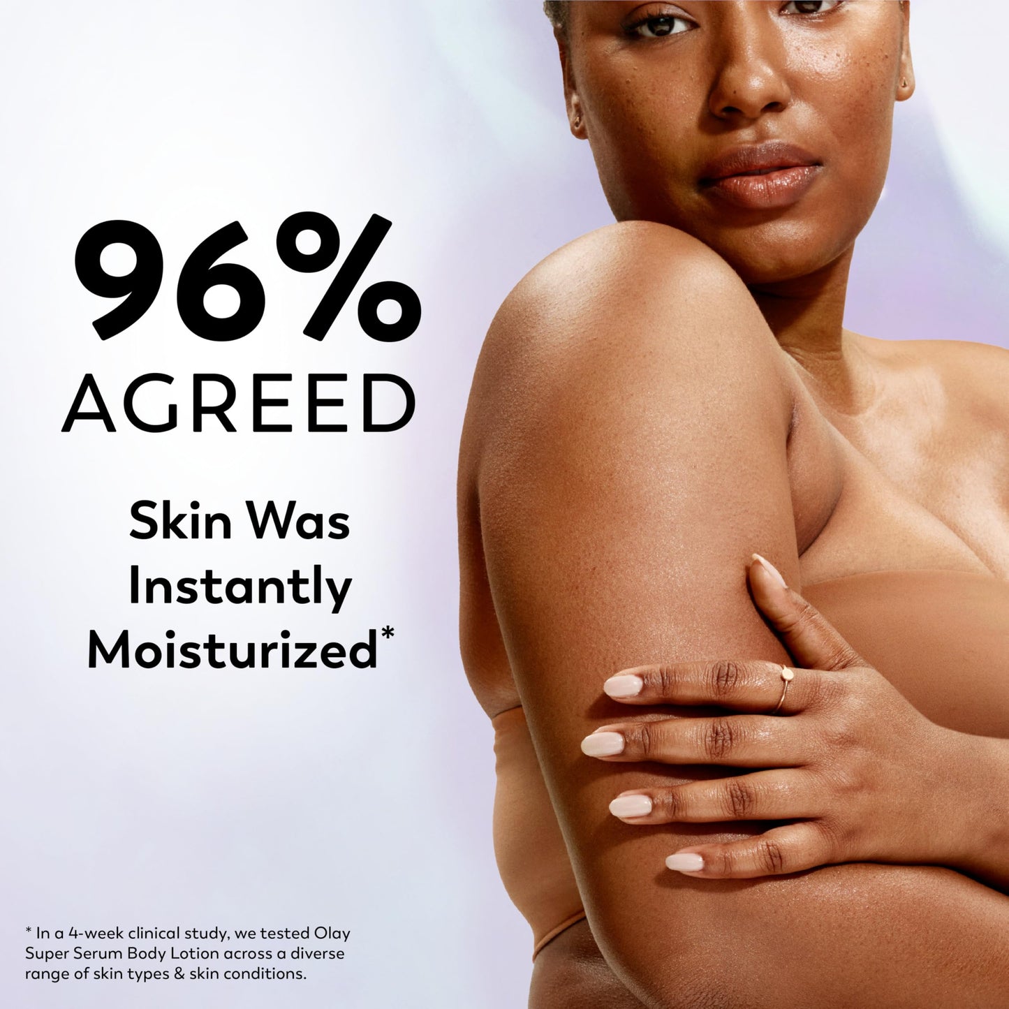 Olay Super Serum Hand & Body Lotion for Dry Skin, 24hr Long Lasting Hydration, 5+ Ingredient Complex for Bright Even Firm Luminous Skin, Sweet Vanilla & Soft Wood Scent, 18.5 fl oz
