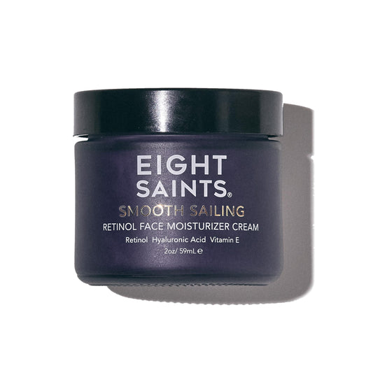 Eight Saints Retinol Facial Moisturizer Cream, For Firming Face, Neck & Eye Wrinkles and Lines, Deep Hydrating Lotion, Fragrance-Free, with Retinol, Hyaluronic Acid, and Vitamin E, 2 Ounces