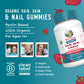 MaryRuth's Hair Skin and Nail Vitamins | USDA Organic | 2500 mcg Biotin Gummies with Vitamin C & Vitamin E | Hair Growth Vitamins | Skin Care | Nail Growth | Ages 14+ | 60 Count