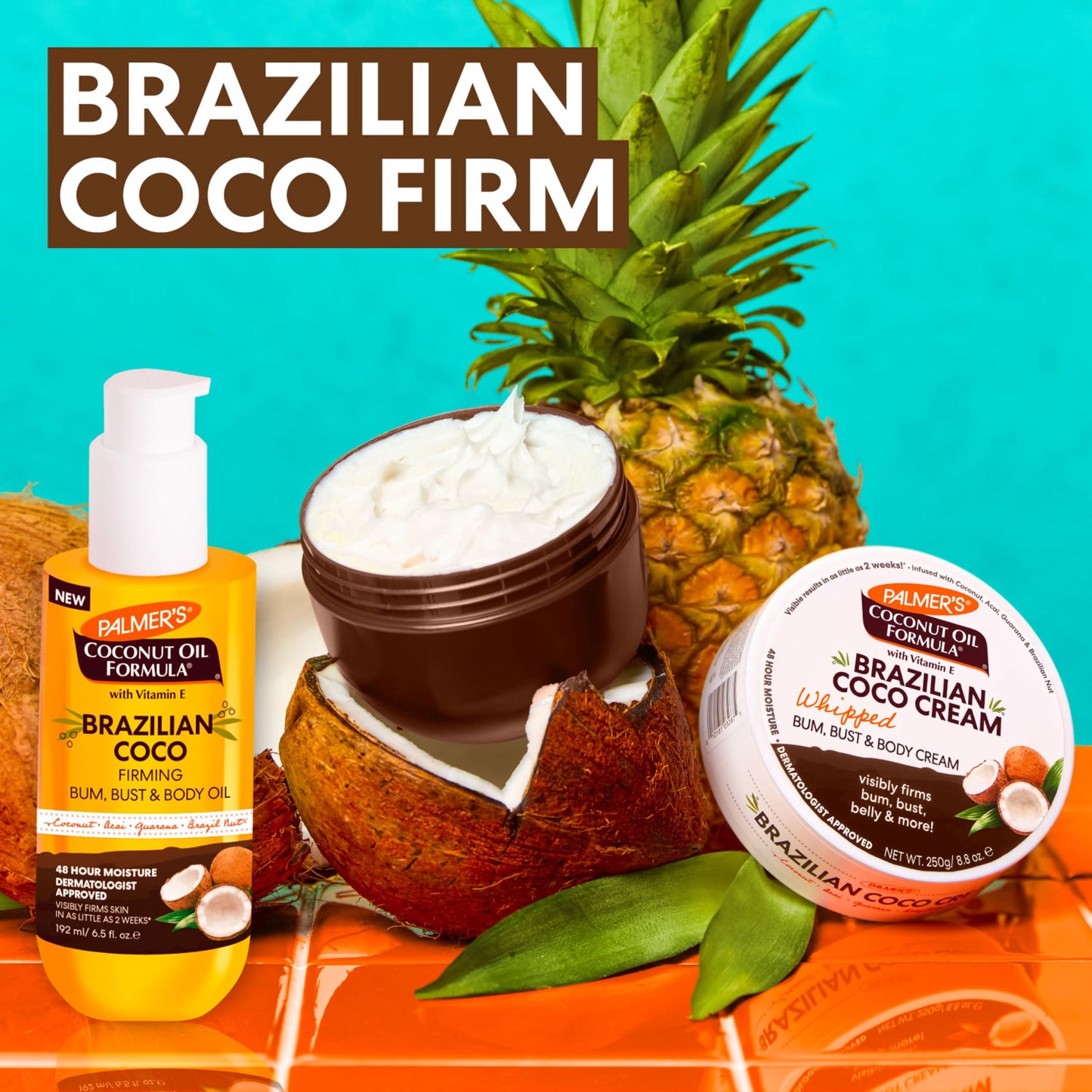 Palmer's Brazilian Coco Firming Body Oil with Vitamin E, 6.5 Fl Oz