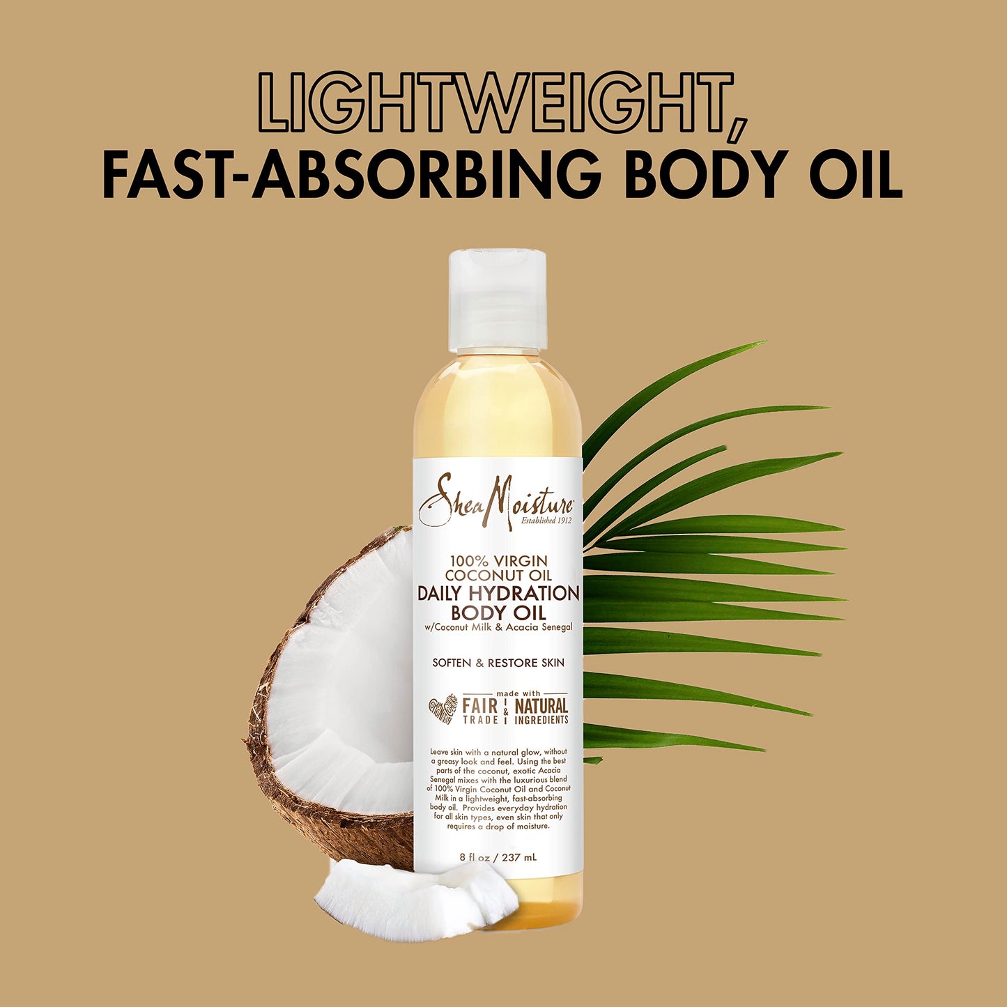 SheaMoisture Daily Hydration Body Oil 8 oz