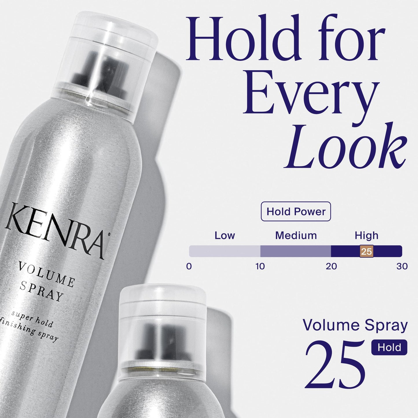 Kenra Professional Volume Spray 25 50% | Super Hold Finishing & Styling Hairspray | Flake-free & Fast-drying | Wind & Humidity Resistance | All Hair Types | 10 oz